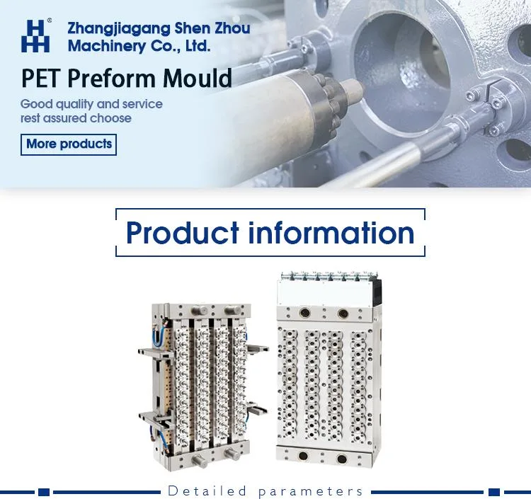 4 Cavity Injeciton Pet Preform Mold 5L/10L Water Oil Bottle Preform Mould