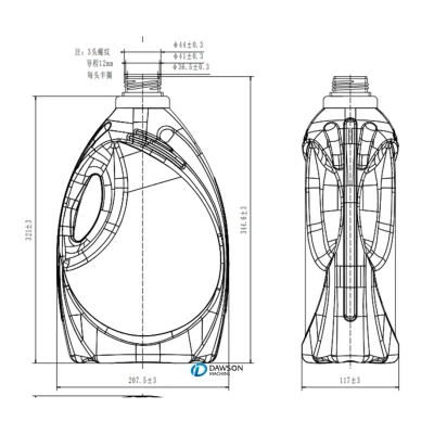 고밀도 폴리에틸렌 세제 몰드로 만든 플라스틱 몰드 HDPE 블로우 몰드 세제 병 블로우 성형 몰드